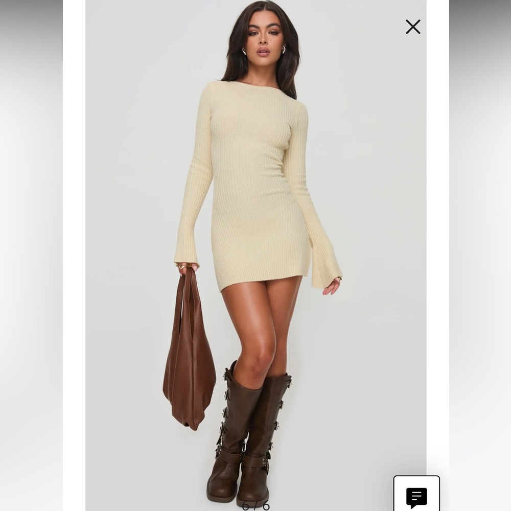 Princess Polly Osment Long Sleeve Knit Dress